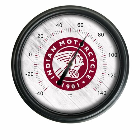 HOLLAND BAR STOOL CO Indian Motorcycle (Head) Indoor/Outdoor LED Thermometer ODThrm14BK-08Indn-HD